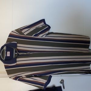 Bugle Boy Company Size L Striped Polo Shirt